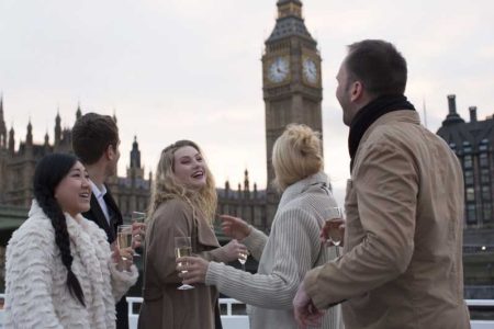 Thames River Evening Cruise with Bubbly and Canapés