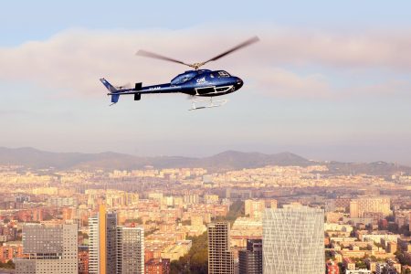 360º Barcelona: Helicopter Flight, Walking Tour & Boat Cruise